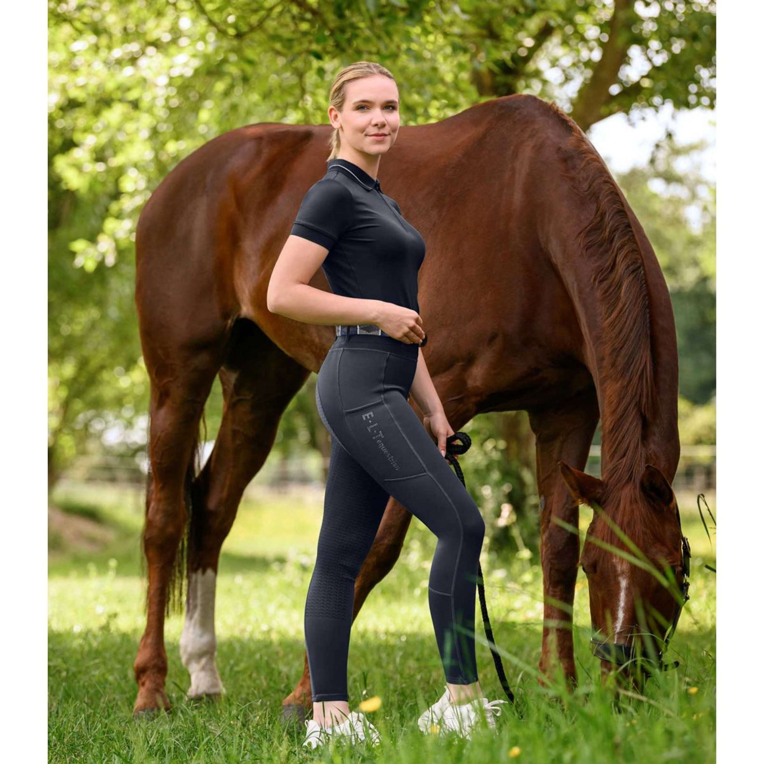ELT Legging d'Équitation Ella Glam Bleu Nuit ELT Legging d'Équitation Ella Glam Bleu Nuit