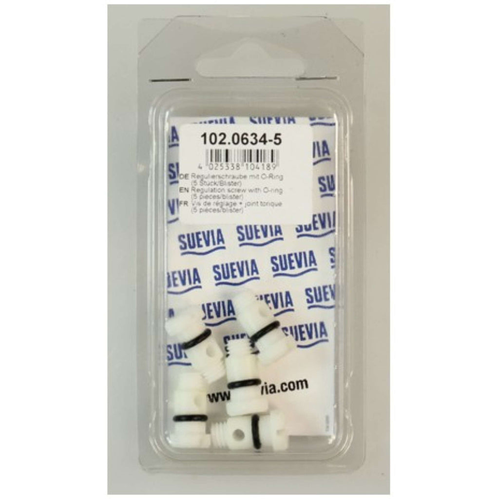 Suevia vis de réglage avec joint torique 5 pièces Blanc