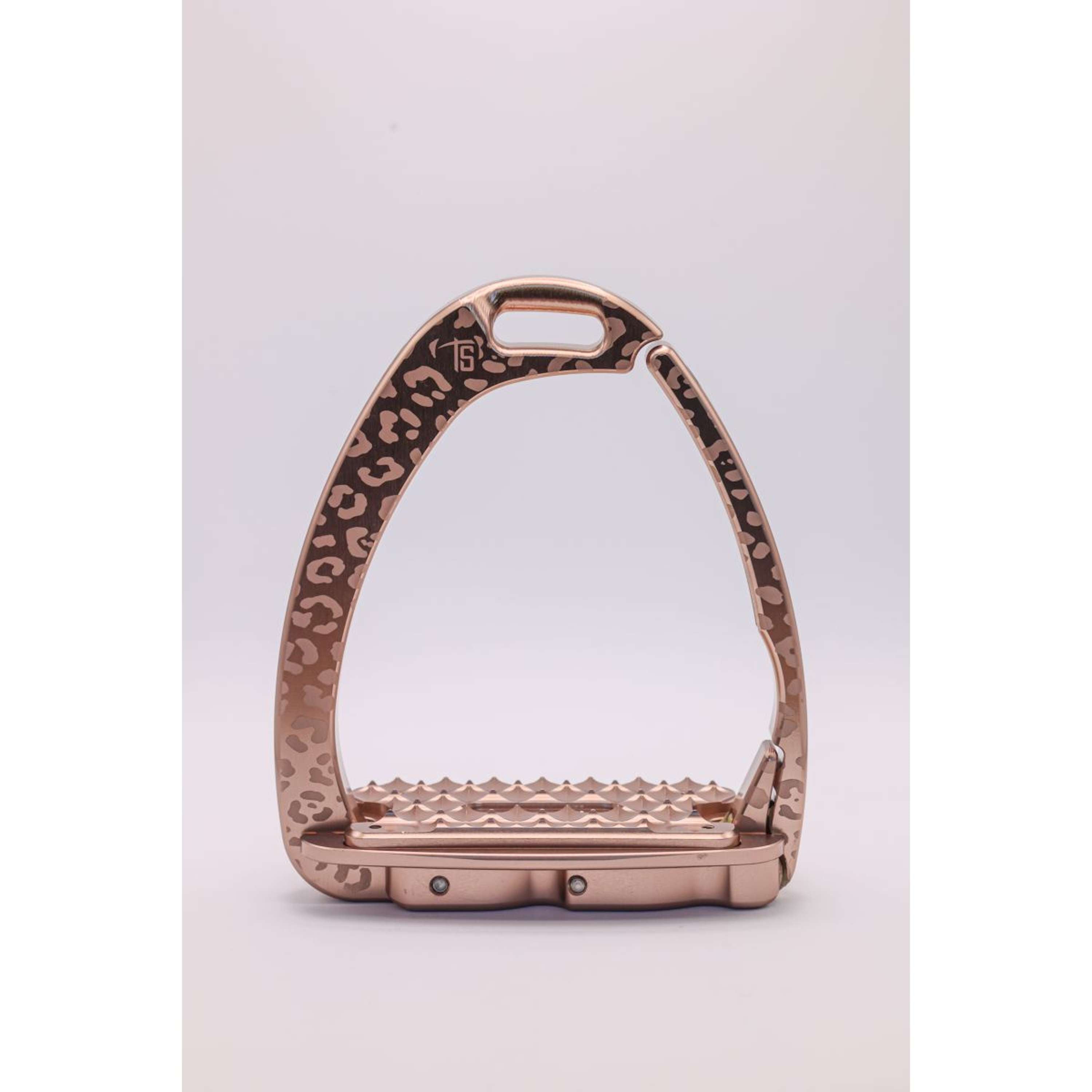 Tech Stirrups Étriers Venice Sloped EVO Leopard Rosegold