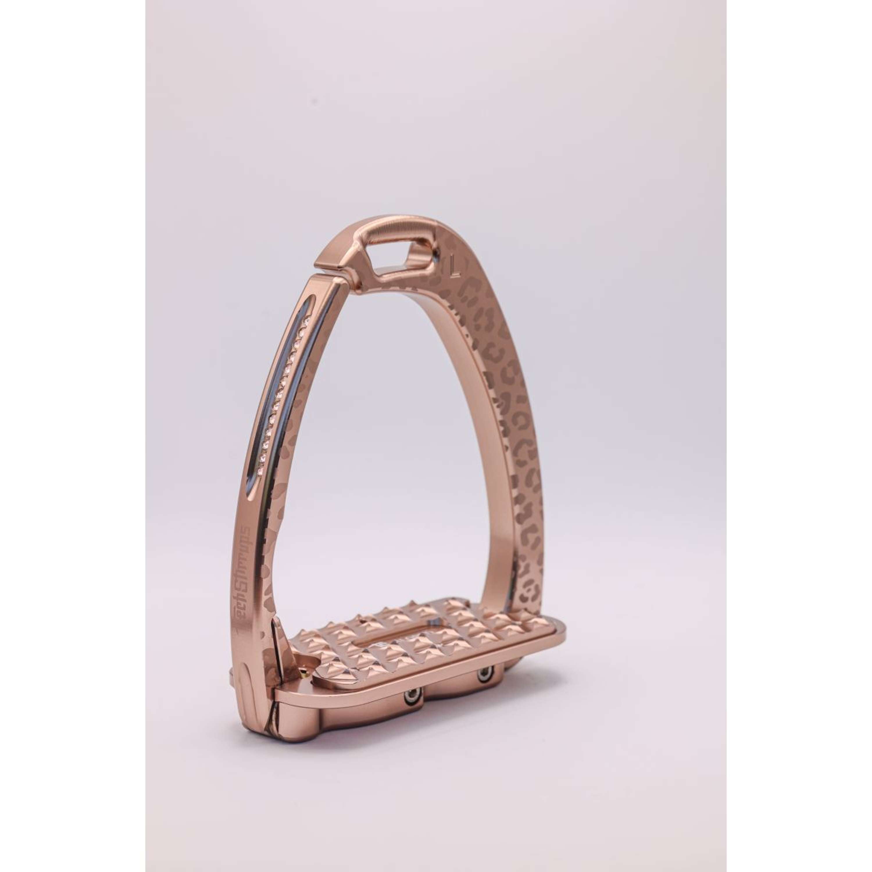 Tech Stirrups Étriers Venice Sloped EVO Leopard Rosegold