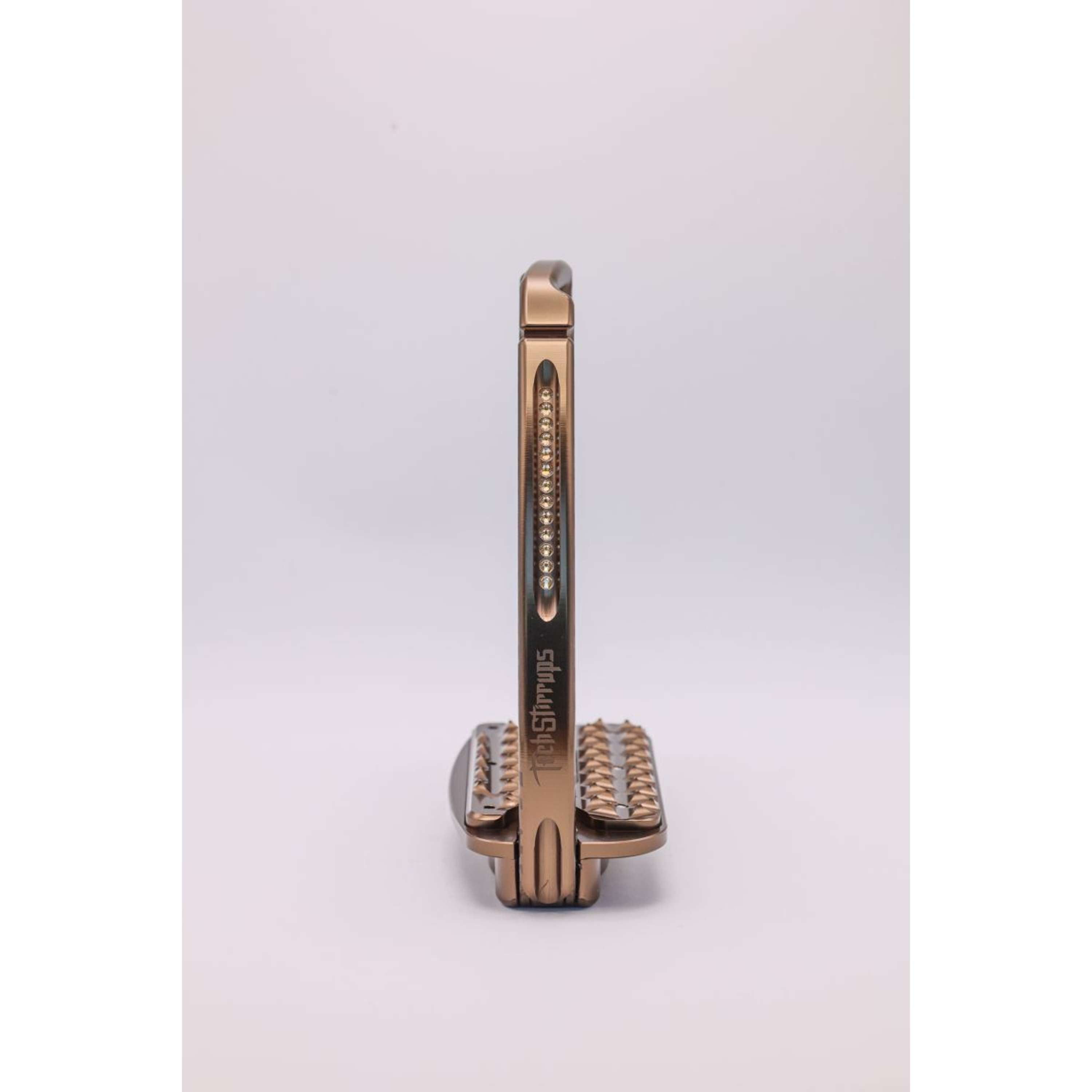 Tech Stirrups Étriers Venice Sloped EVO Leopard Rosegold