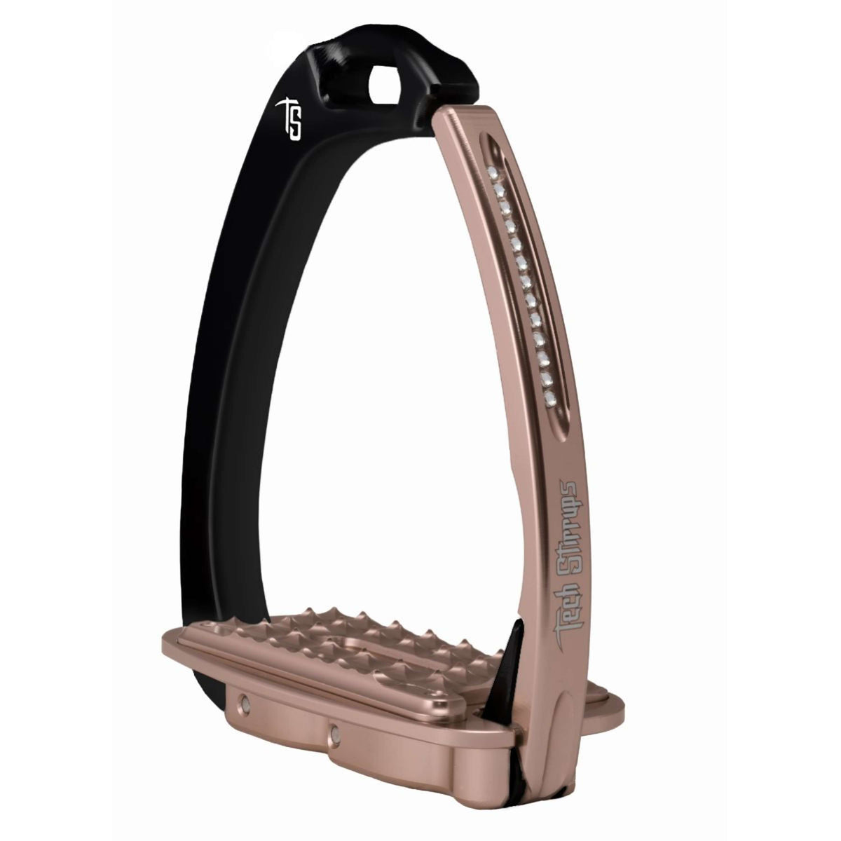 Tech Stirrups Étriers Venice Sloped Evo Swarovski Noir/Or rose