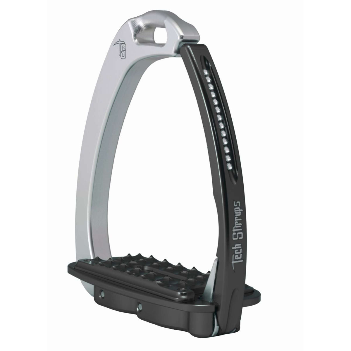 Tech Stirrups Étriers Venice Sloped Evo Swarovski Argent/Noir