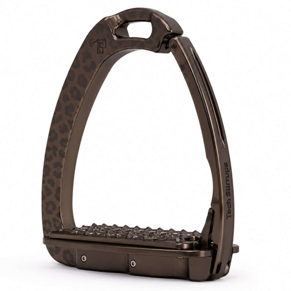 Tech Stirrups Étriers Venice Sloped EVO Leopard Brown