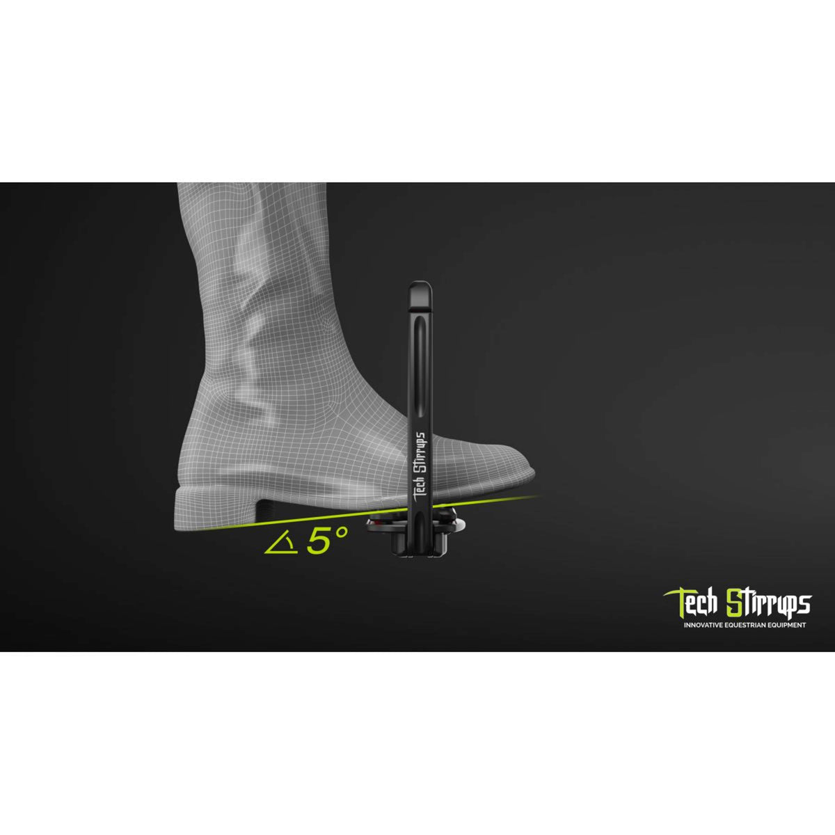 Tech Stirrups Étriers Venice Plus EVO Argent/Noir