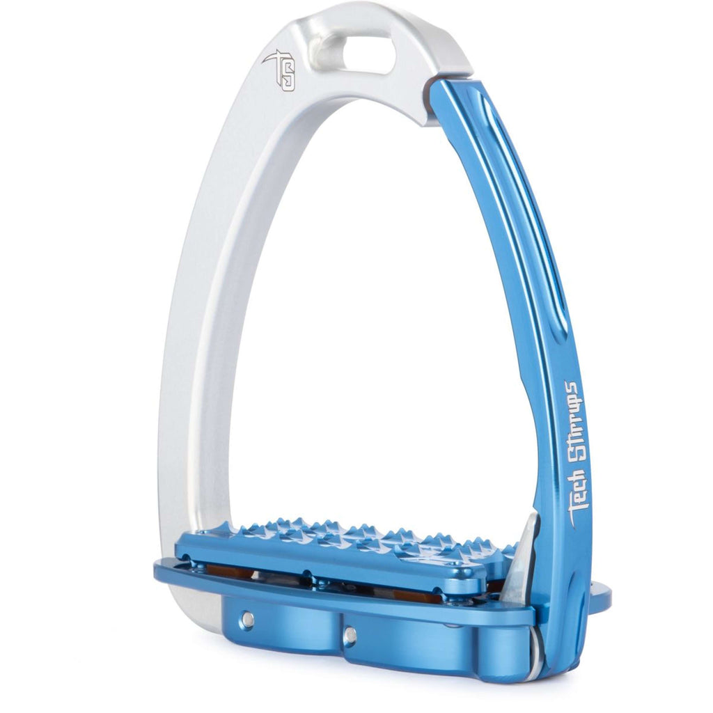 Tech Stirrups Étriers Venice Plus EVO Argent/Bleu