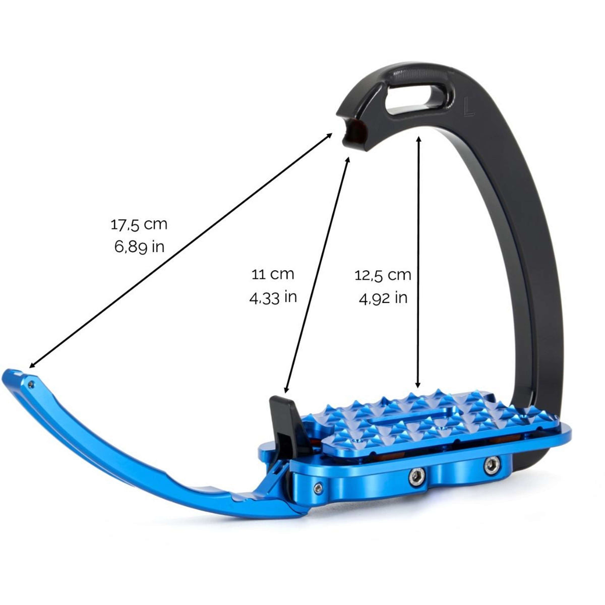 Tech Stirrups Étriers Venice Plus EVO Noir/Bleu