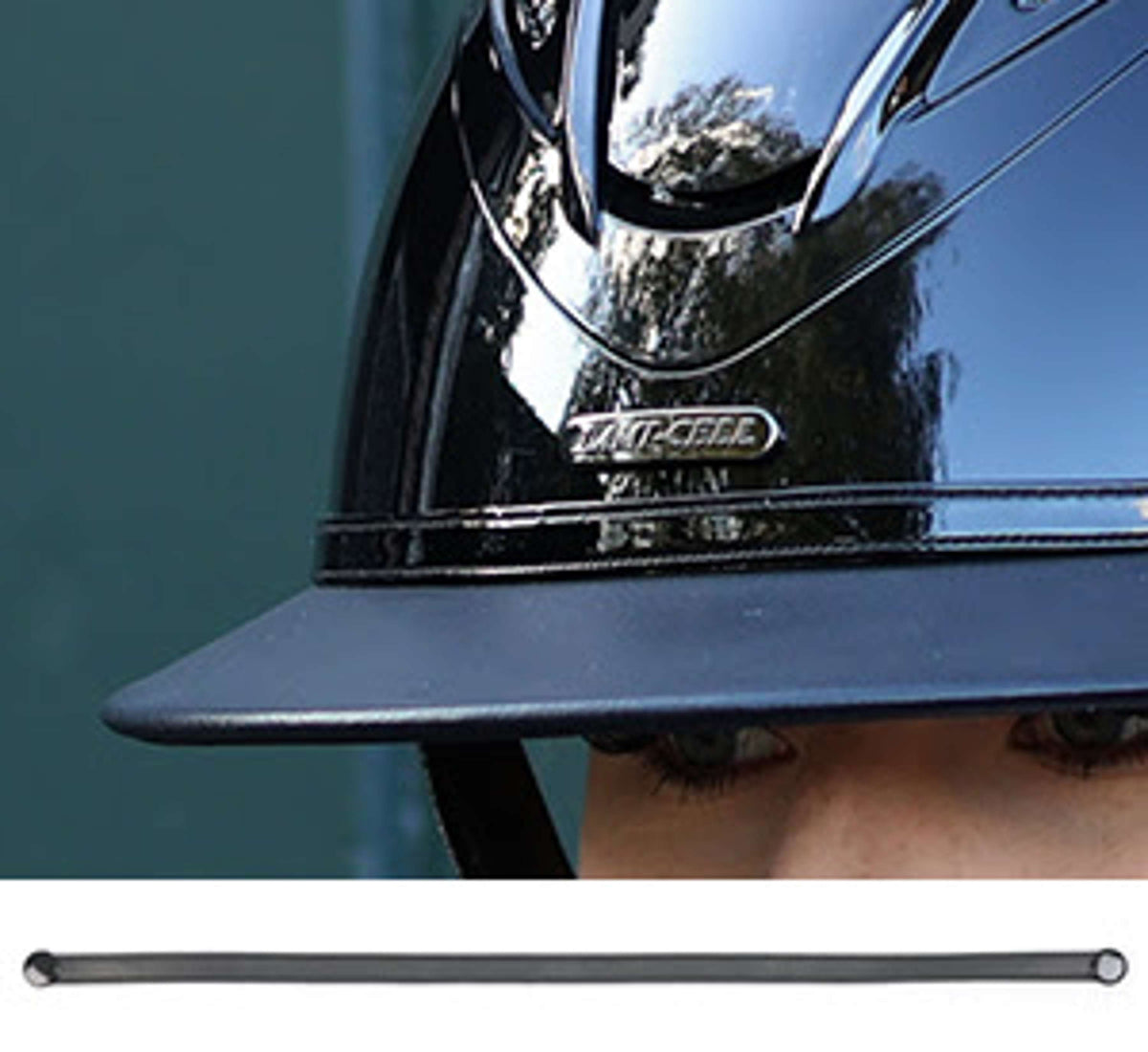 Lami-Cell Sangle de casquette Leer Noir