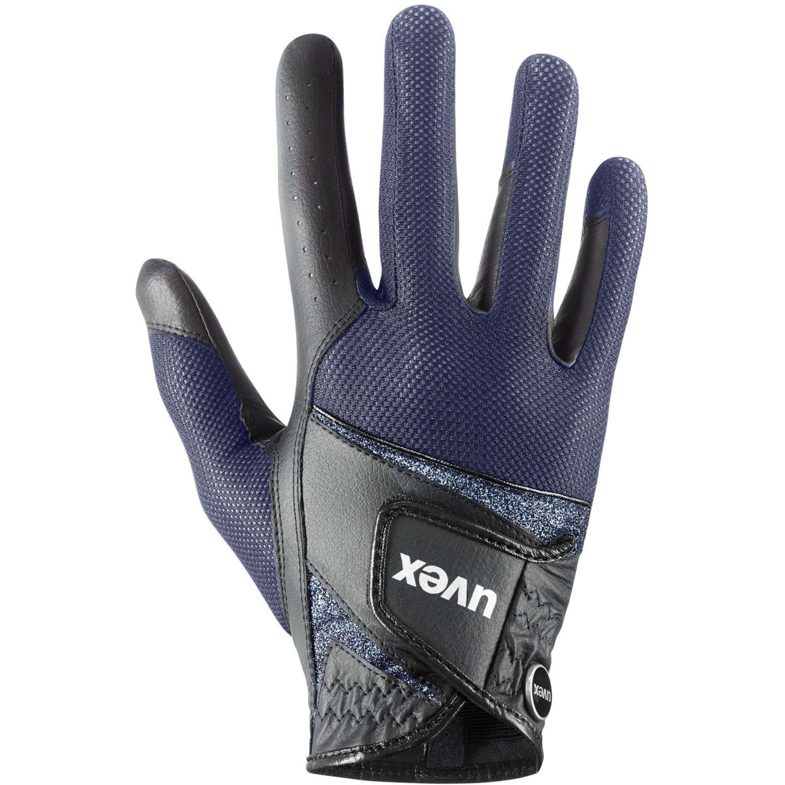 Uvex Gants d'Équitation Sumair Glamour Noir/Bleu