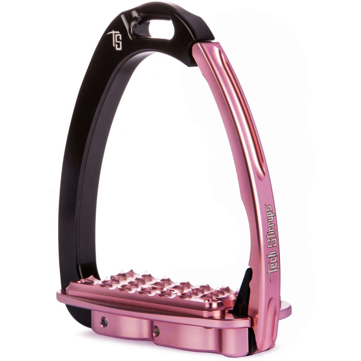 Tech Stirrups Étriers Venice Sloped EVO Noir/Rose