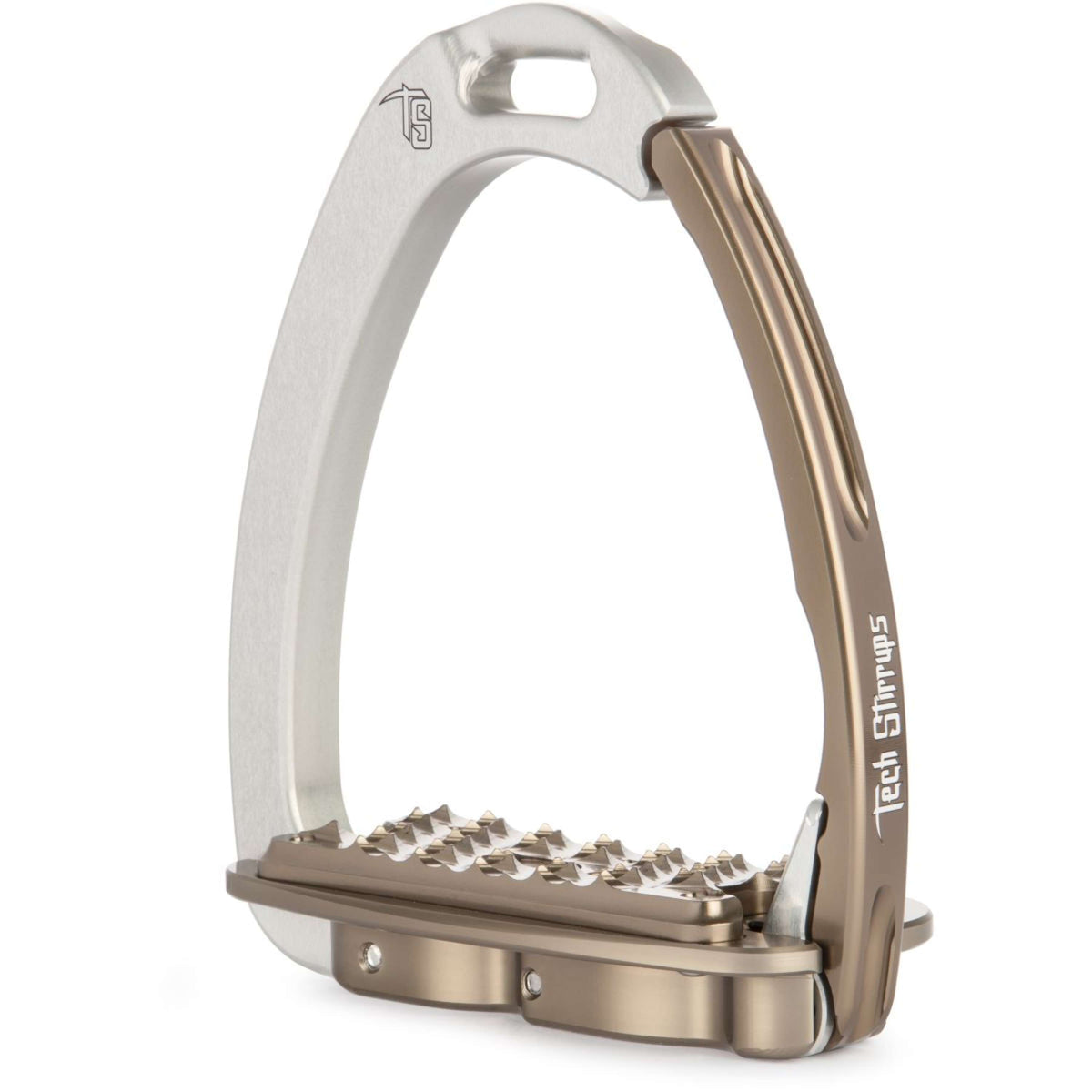 Tech Stirrups Étriers Venice EVO Argent/Marron