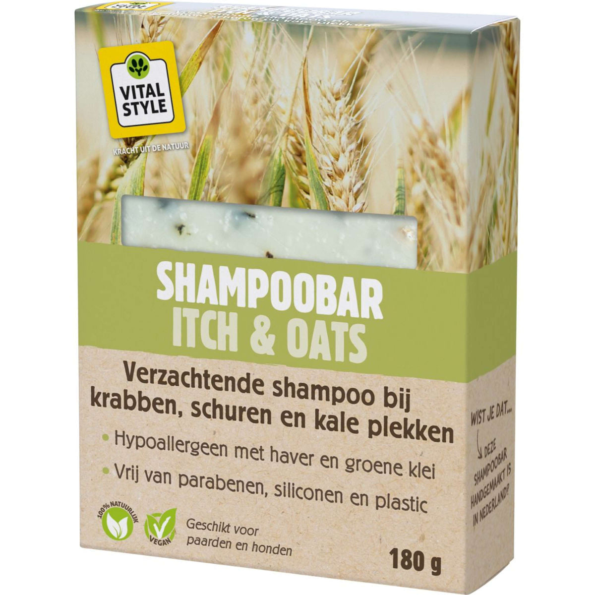 VITALstyle Barre de Shampooing Itch & Oats