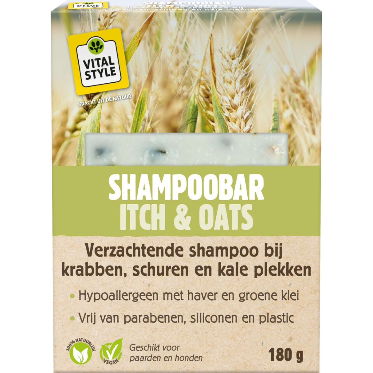 VITALstyle Barre de Shampooing Itch & Oats