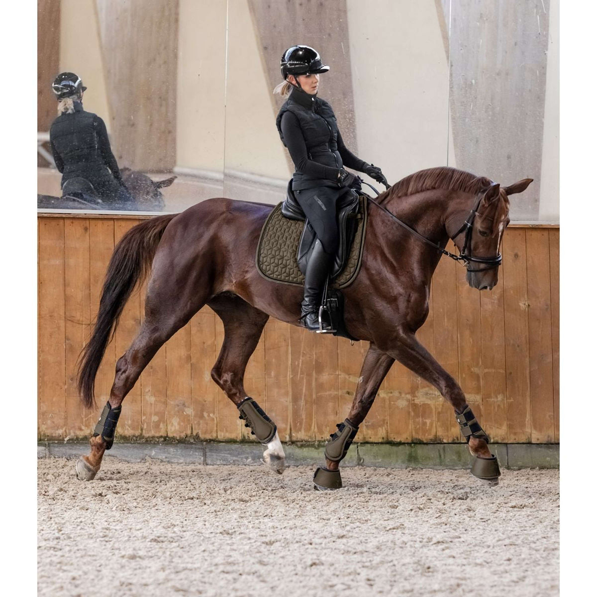 Waldhausen Tapis de Selle Philadelphia Dressage Vert/Marron