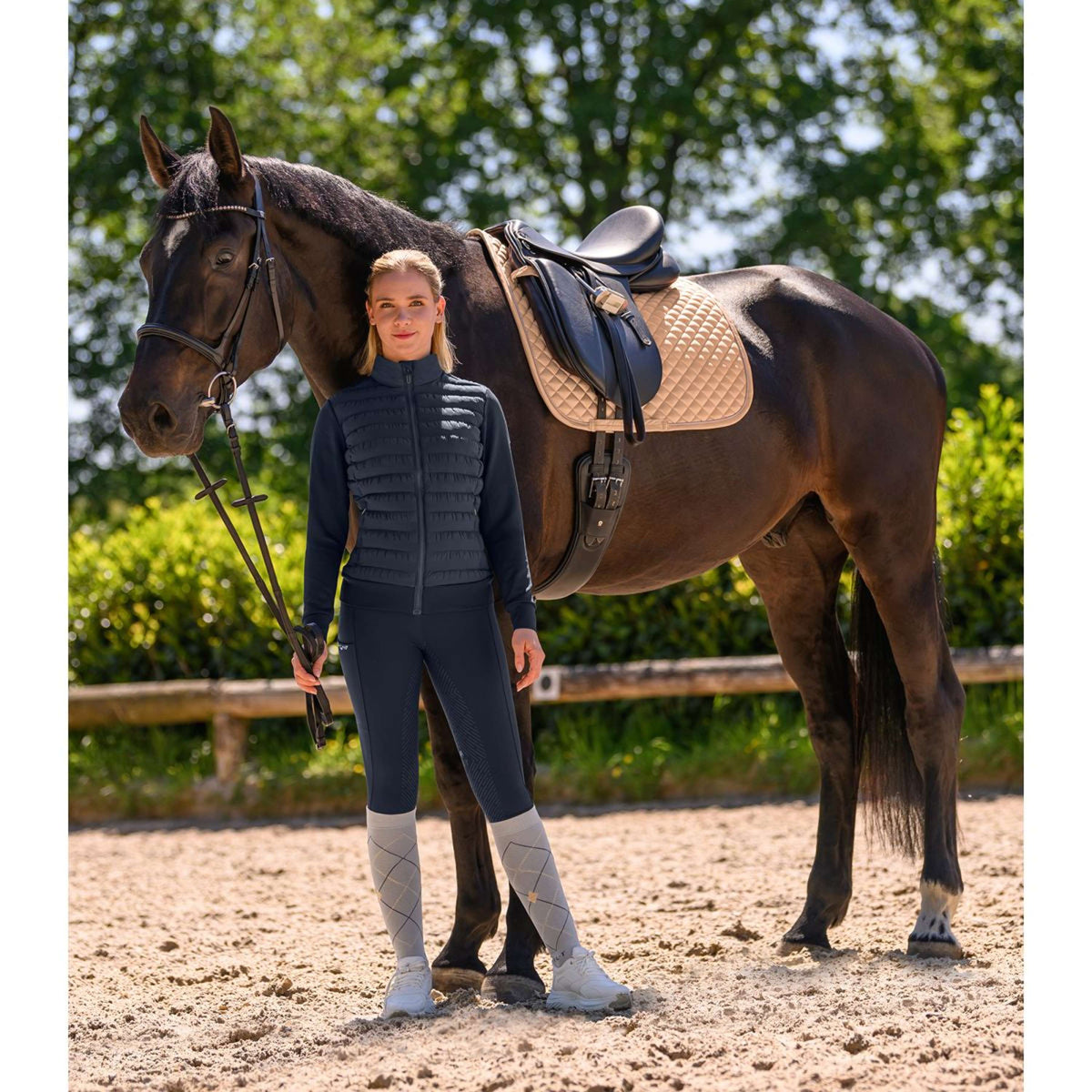 Waldhausen Tapis de Selle Felix Glam Dressage Pêche