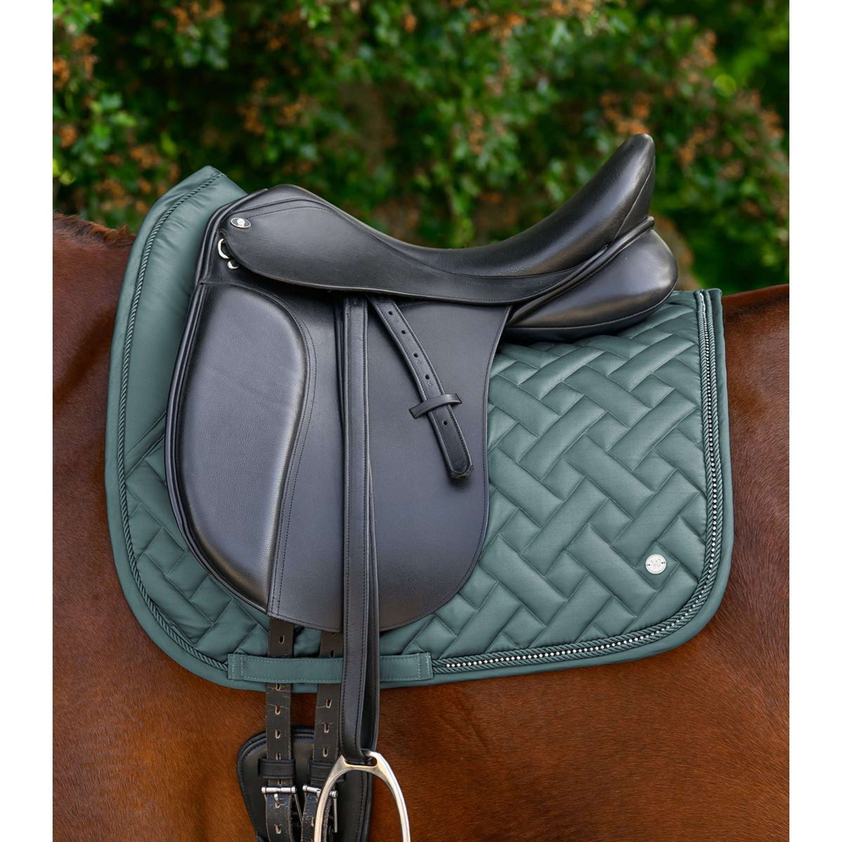 Waldhausen Tapis de Selle Turin Dressage Pine Green