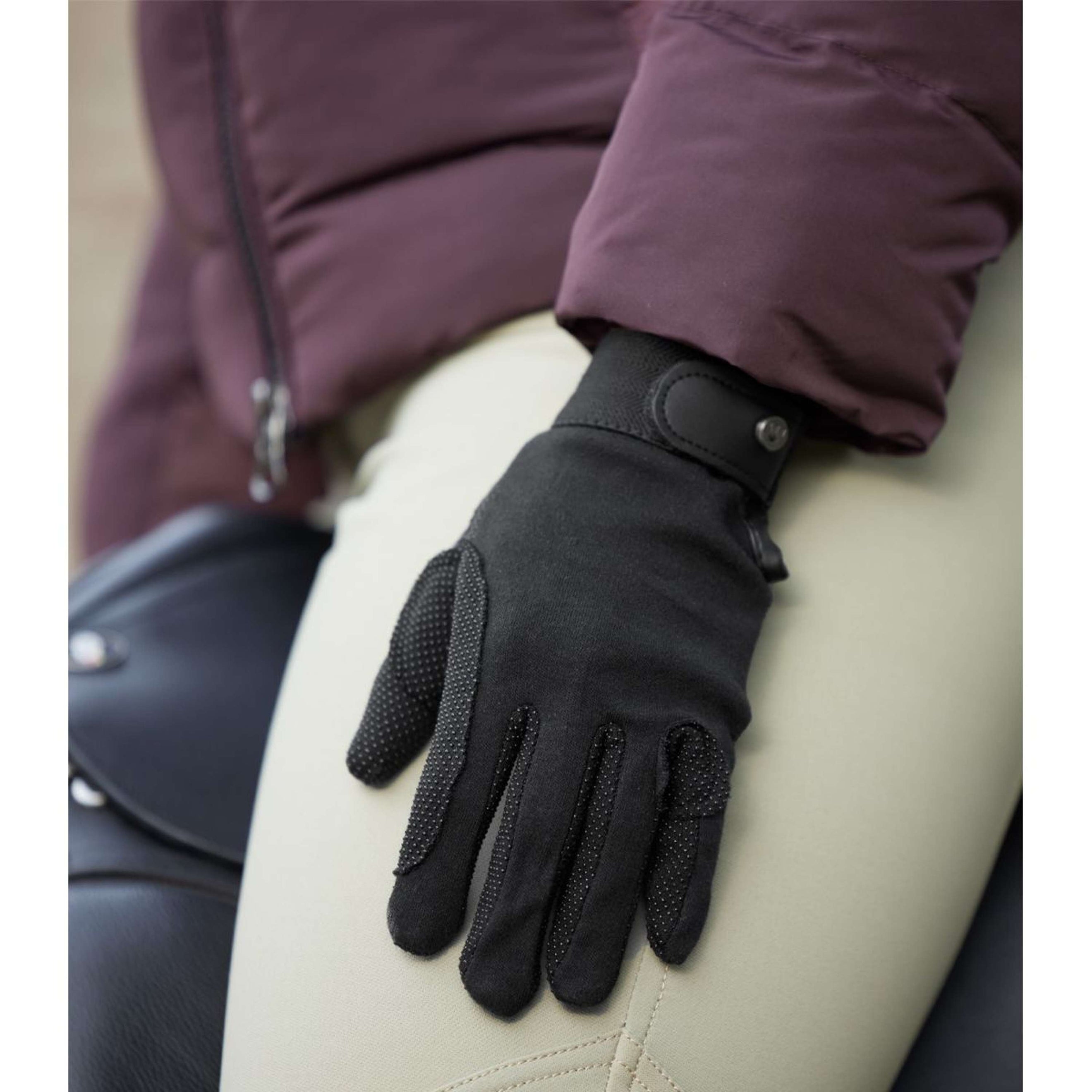 ELT Gants d'Équitation Picot Winter Noir