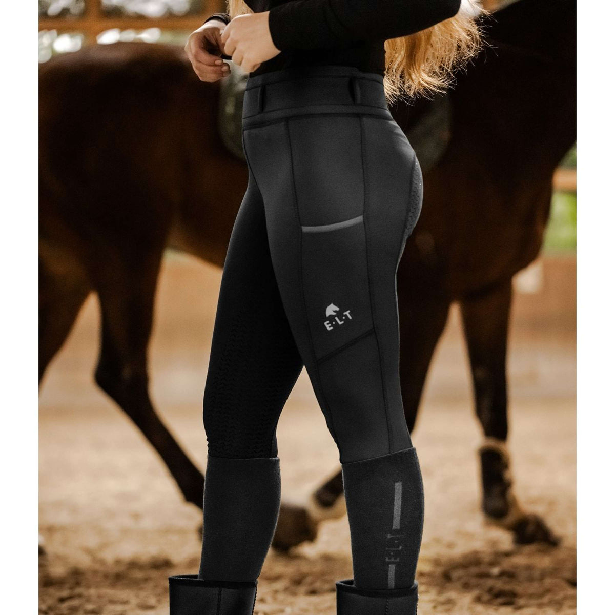 ELT Leggings d'équitation Thermo Ella Noir