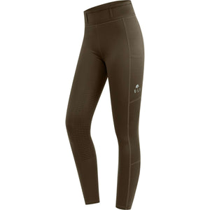 ELT Leggings d'équitation Thermo Ella Vert/Marron