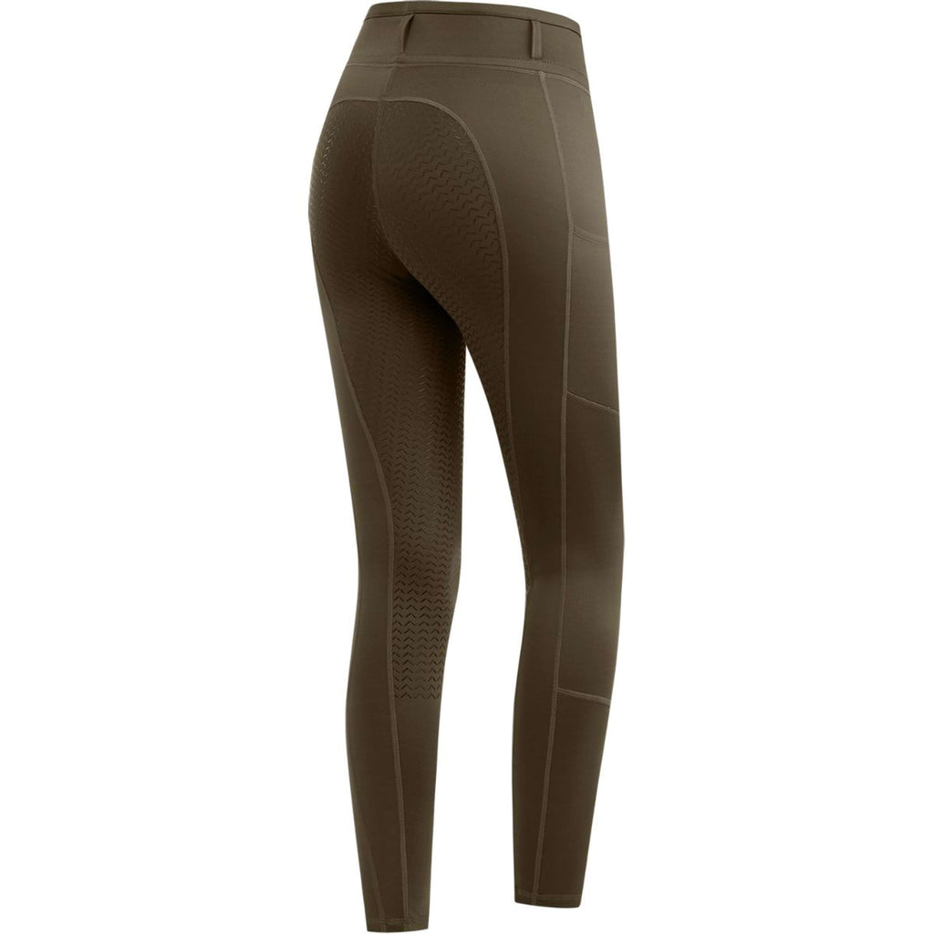 ELT Leggings d'équitation Thermo Ella Vert/Marron