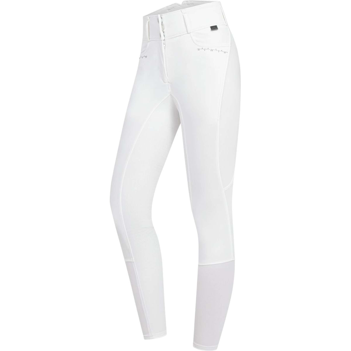 ELT Pantalon d'Équitation Mathilda Glam Taille Haute Blanc