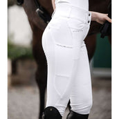 ELT Pantalon d'Équitation Mathilda Glam Taille Haute Blanc