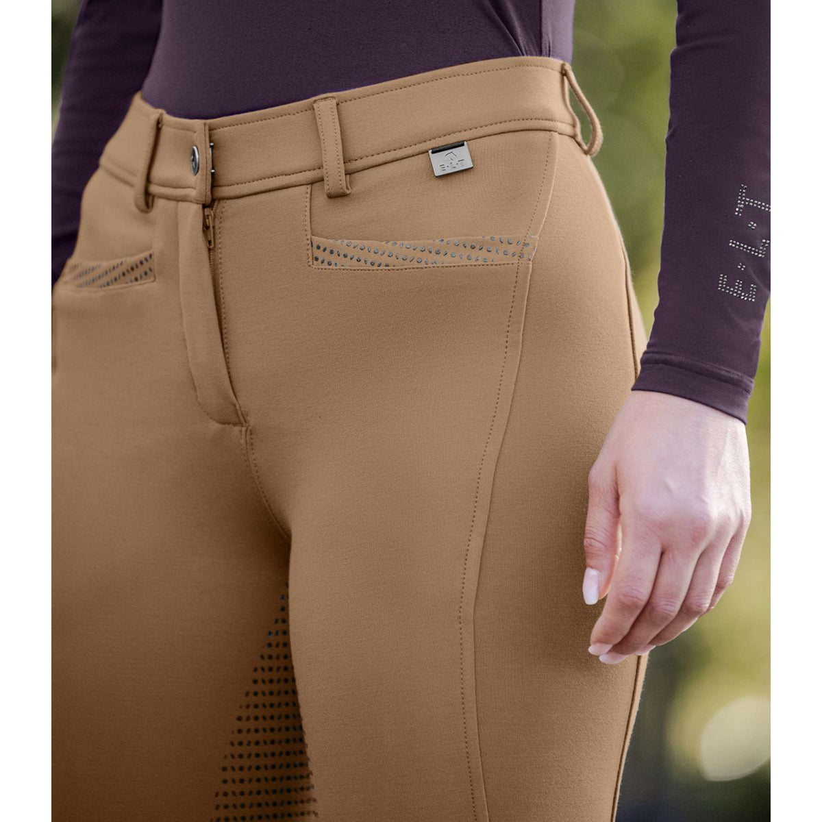 ELT Pantalon d'Équitation Oktavia Silicone Cappuccino