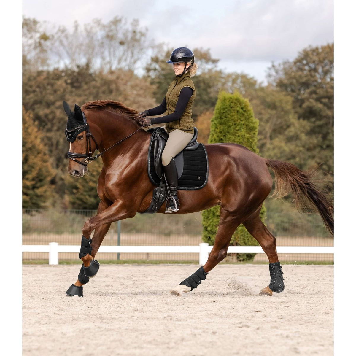 ELT Pantalon d'Équitation Comfort Ride Glam Beige/Gris