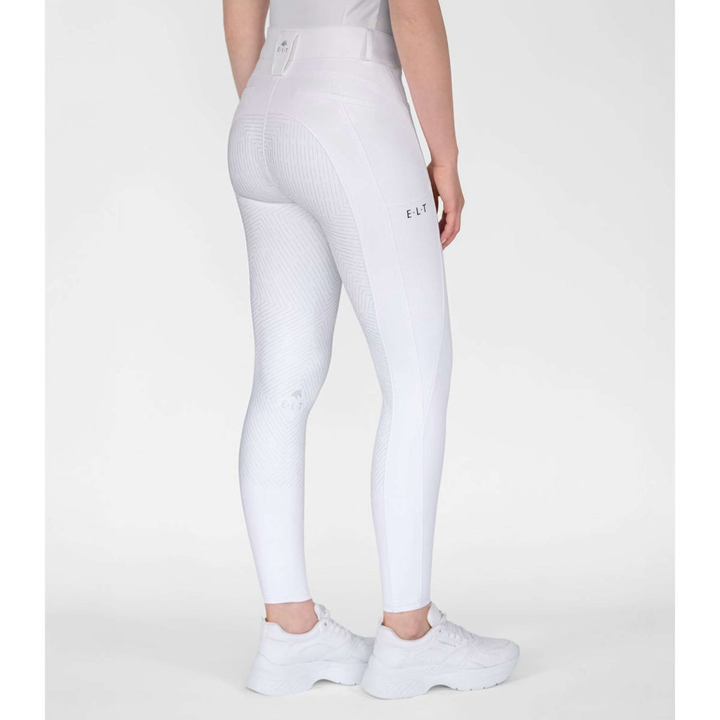 ELT Pantalon d'Équitation Comfort Ride silicone Blanc