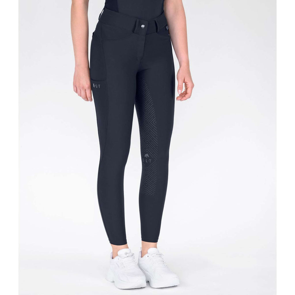 ELT Pantalon d'Équitation Comfort Ride silicone Bleu profond