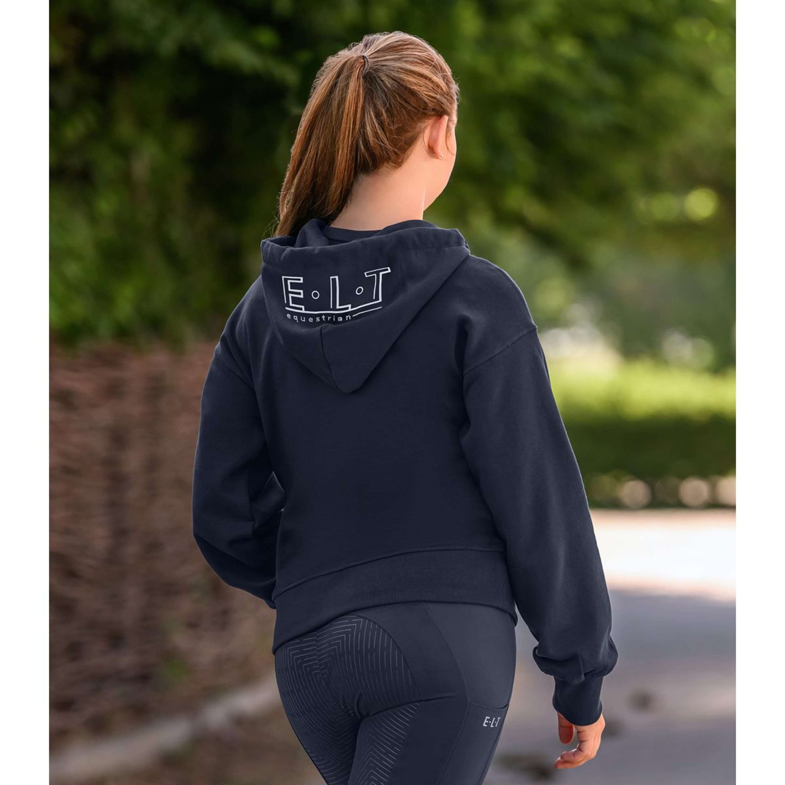 ELT Pull col Hoodie Straßburg Bleu profond