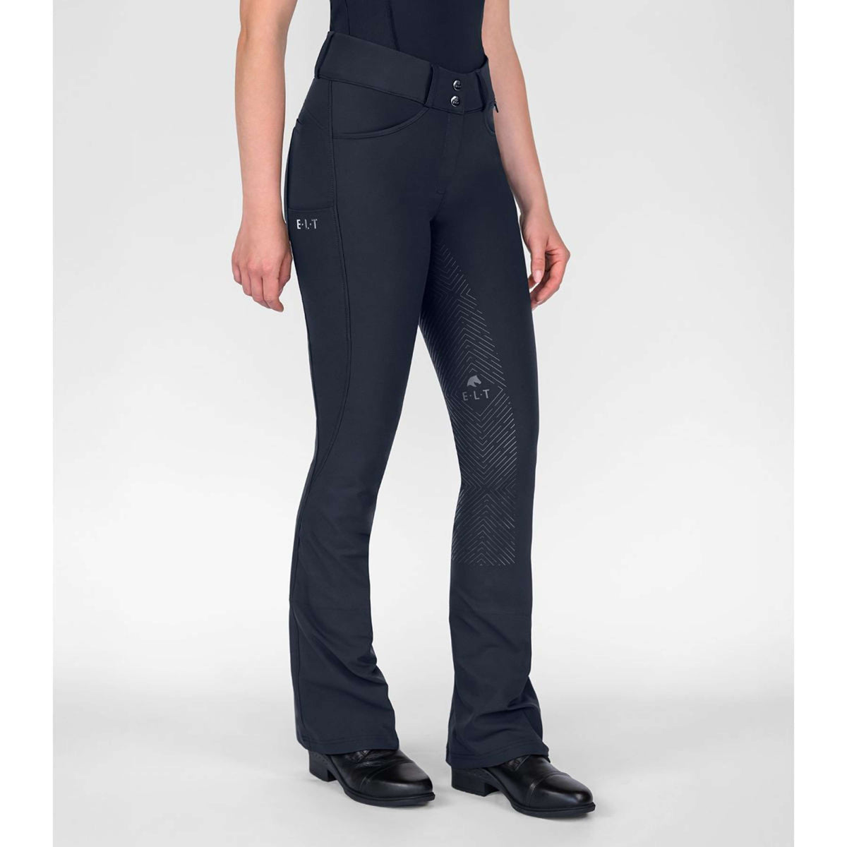 ELT Culotte d'Équitation Jodhpur Comfort Ride silicone Bleu profond