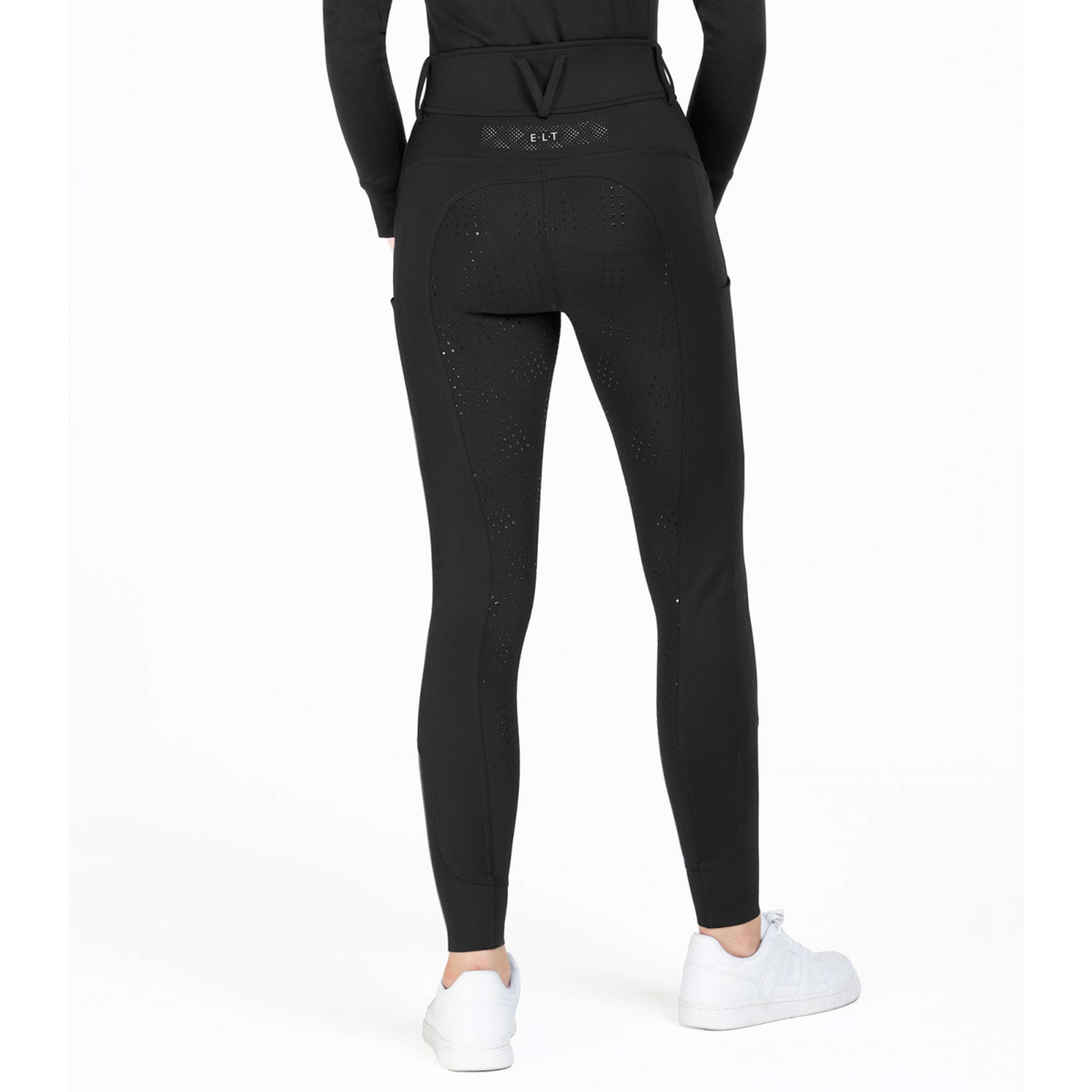 ELT Pantalon d'Équitation Reflective Full Grip Noir