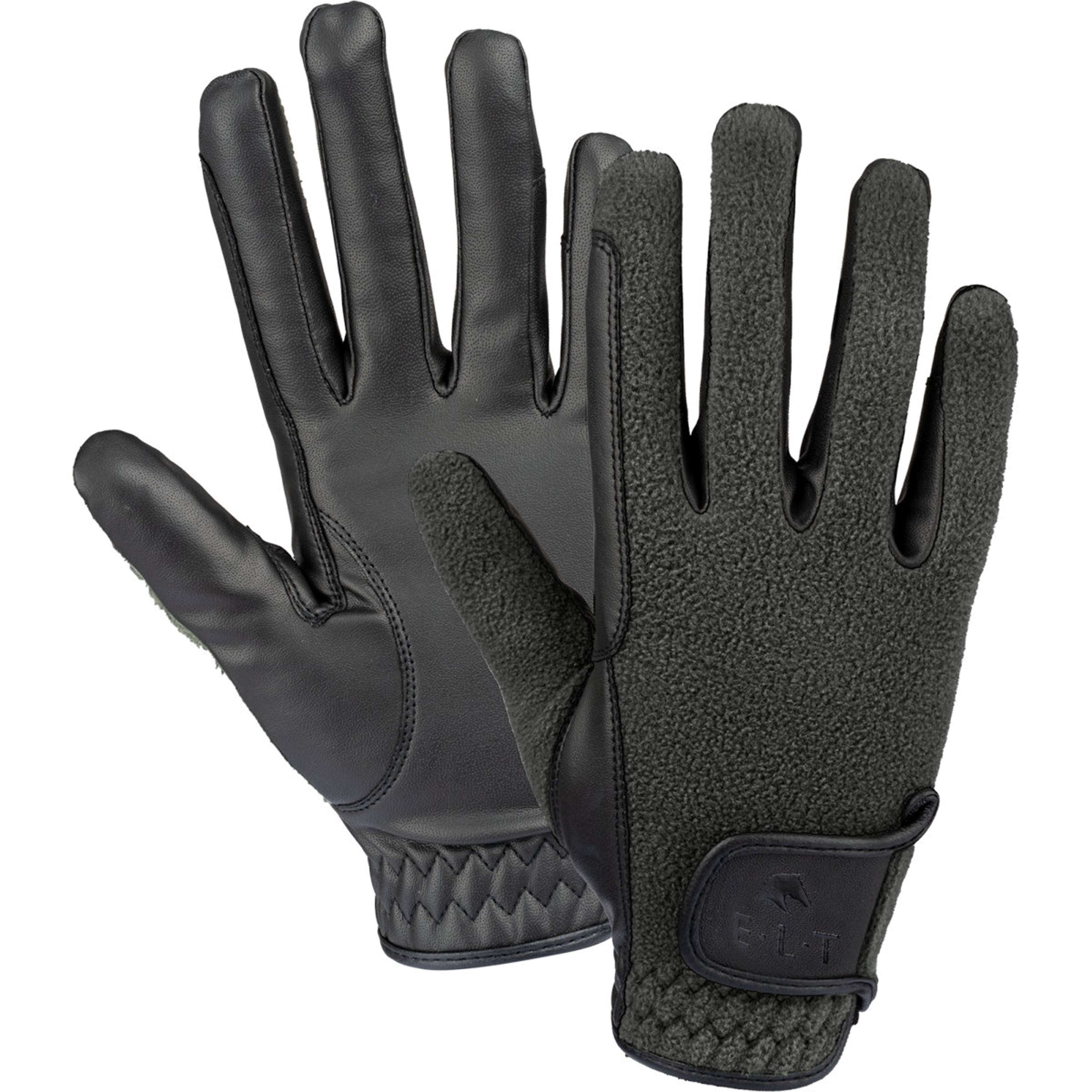 ELT Gants d'Équitation Winter Fleece Noir
