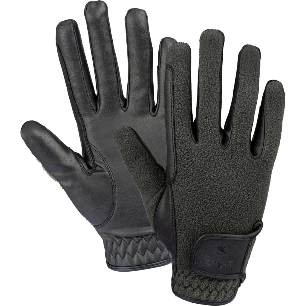 ELT Gants d'Équitation Winter Fleece Noir