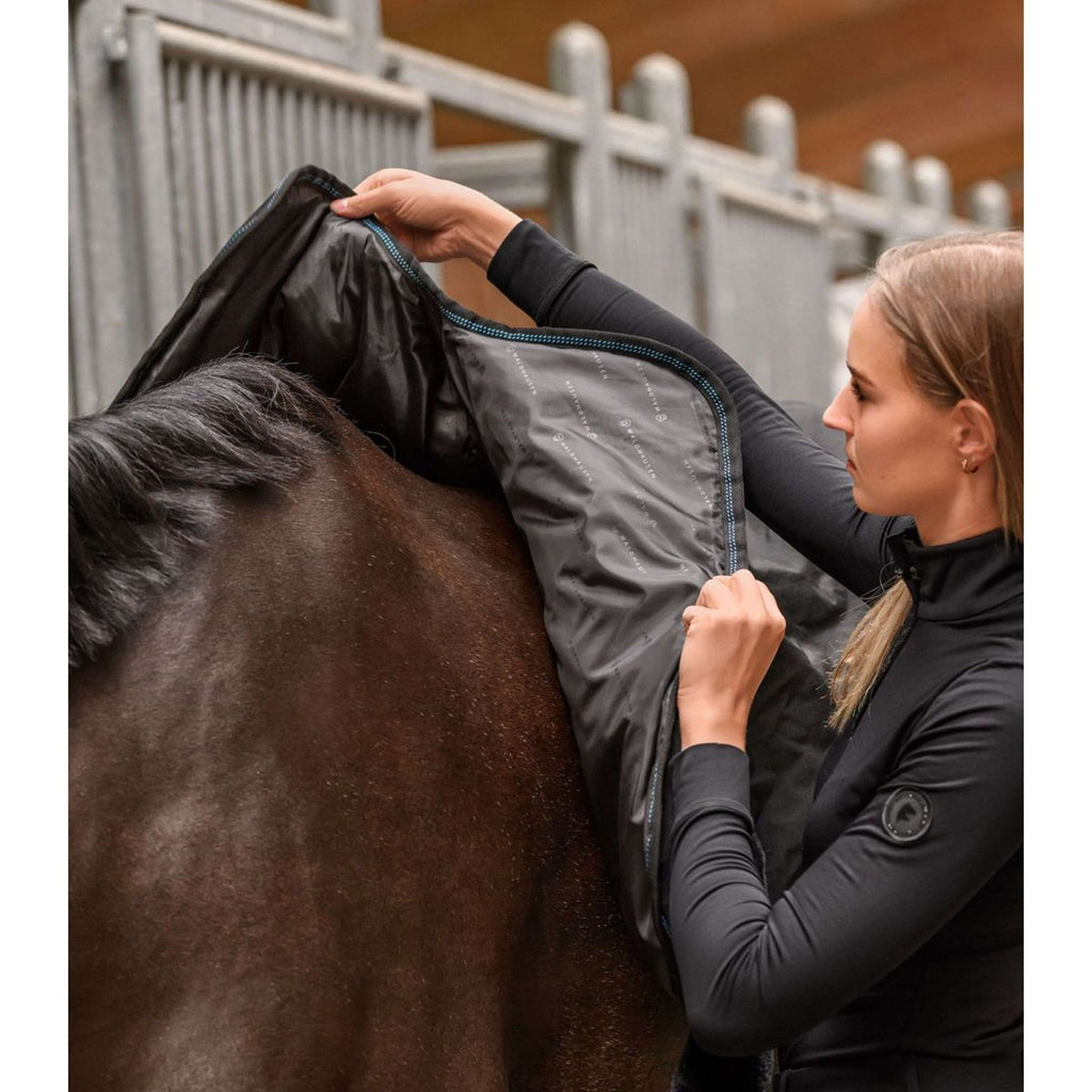 Waldhausen Couverture chauffante et de massage TecSupreme Noir