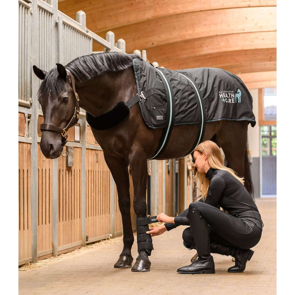 Waldhausen Couverture chauffante et de massage TecSupreme Noir