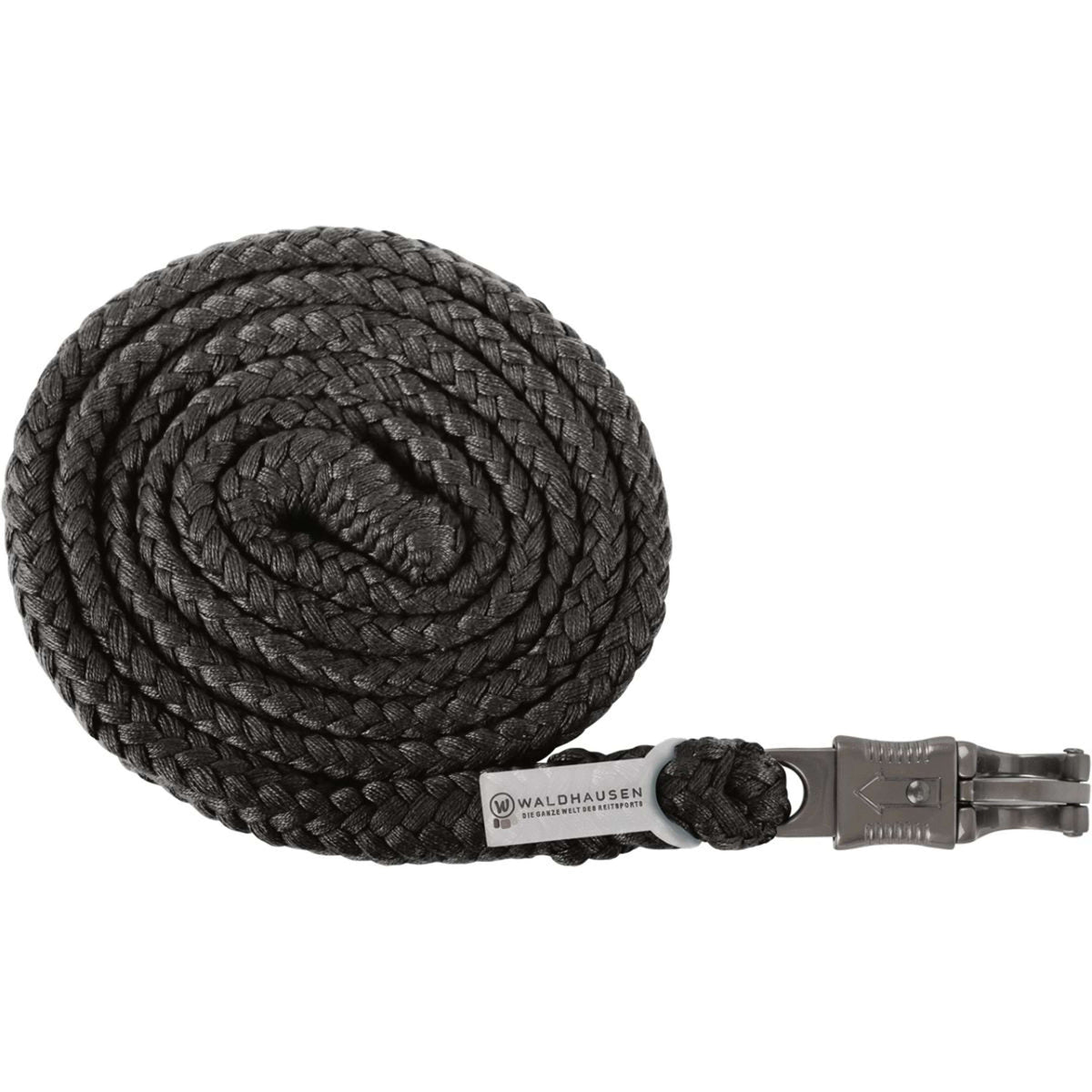 Waldhausen Lead Rope Plus avec Crochet Panique Noir