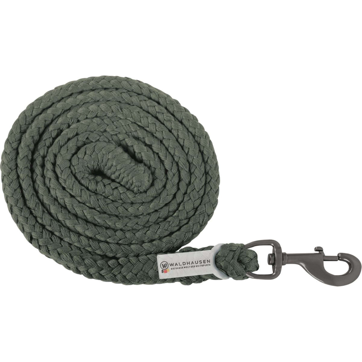 Waldhausen Lead Rope Plus avec Mousqueton Olive foncé