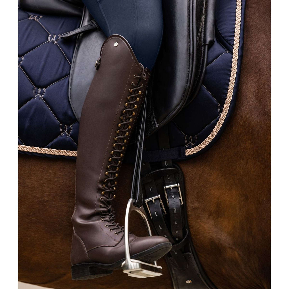 ELT Bottes d'Équitation Portland Polo Marron