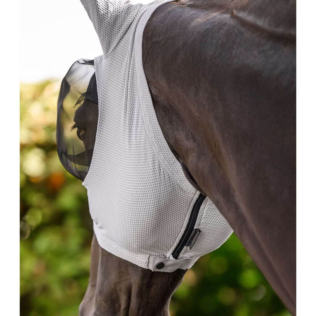 Waldhausen Masque Anti-Mouches Puck Breath Gris Argent