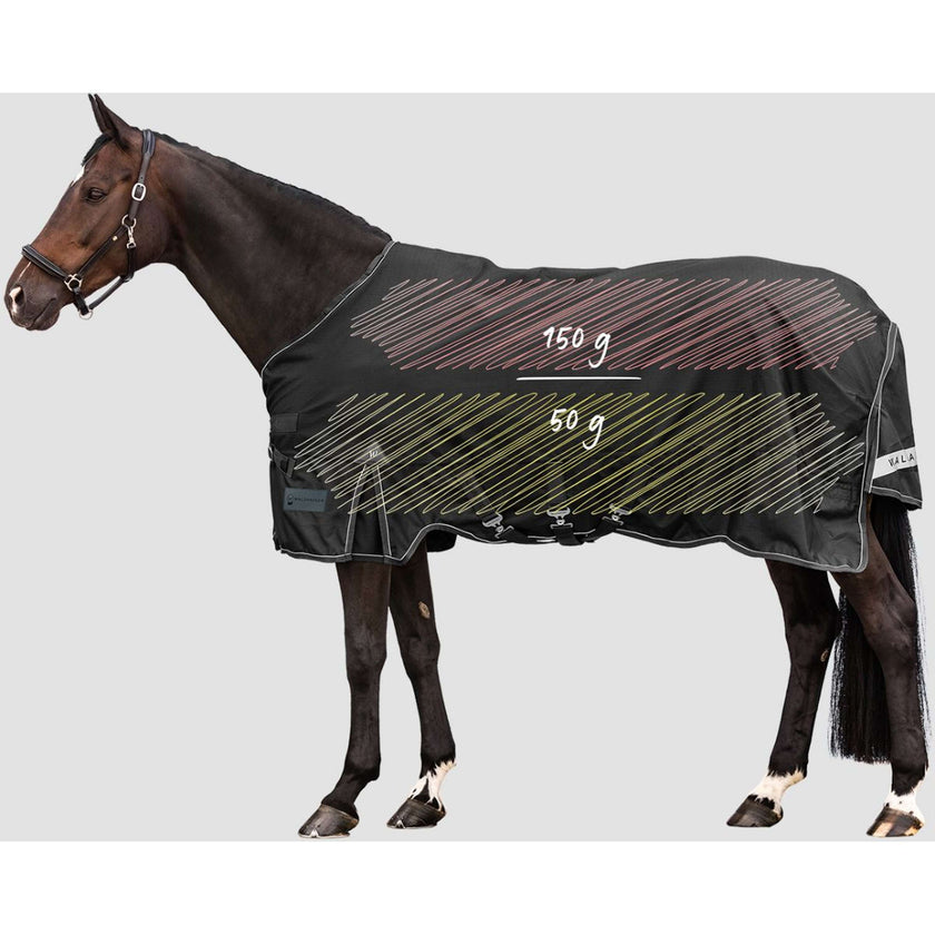 Waldhausen Couverture d'Extérieur Scandic Multi-Layer 50/150g Noir Waldhausen Couverture d'Extérieur Scandic Multi-Layer 50/150g Noir