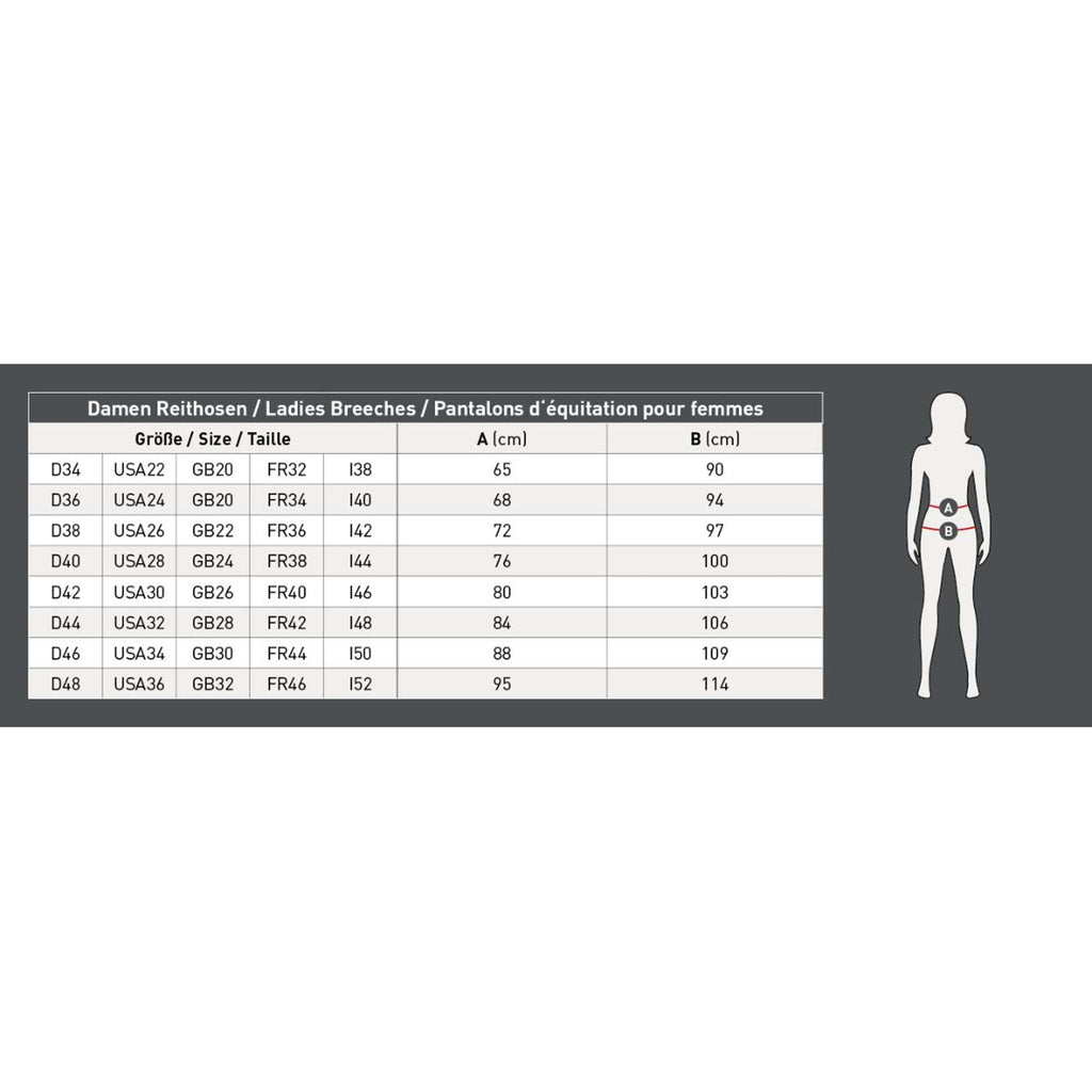 Waldhausen Pantalon d'Équitation Luna Femmes Bleu clair