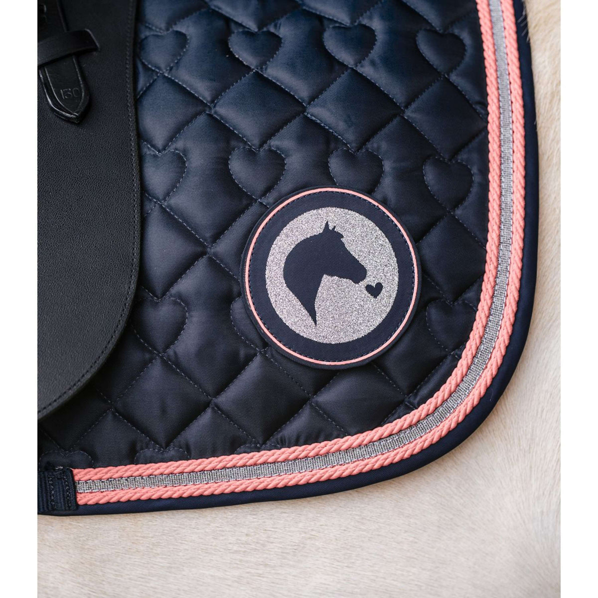 Waldhausen Tapis de Selle Lucky Dressage Bleu Nuit