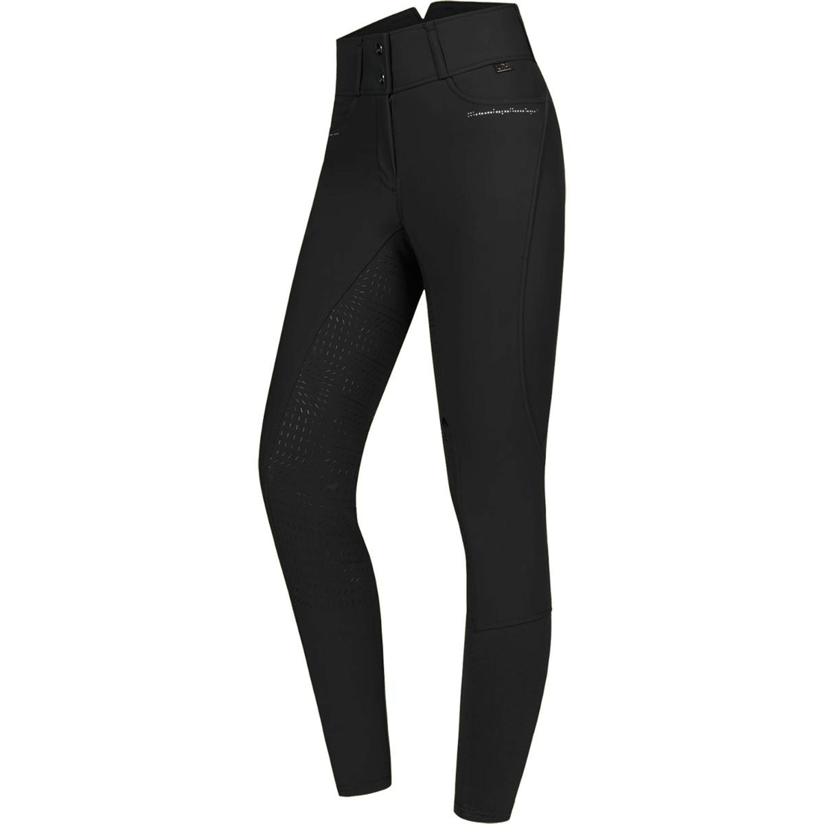 ELT Pantalon d'Équitation Mathilda Glam Taille Haute Noir