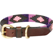 Weatherbeeta Collier Polo Cuir Cowdray Brown/Violet/Violet