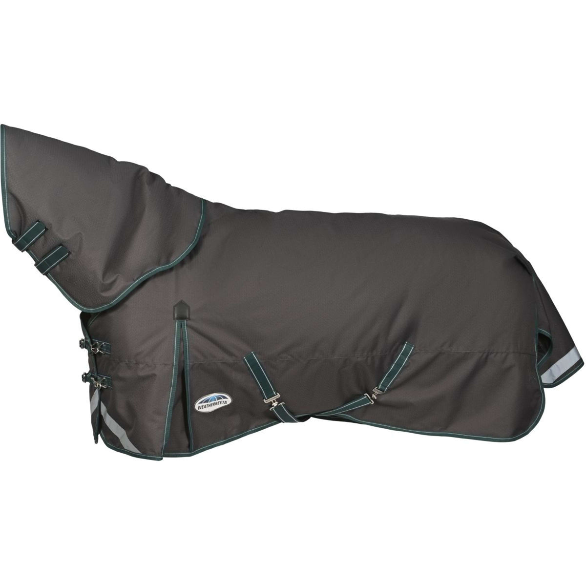 Weatherbeeta Couverture d'Hiver Comfitec Plus Dynamic II Detach-A-Neck Medium Grey/Dark Green/White