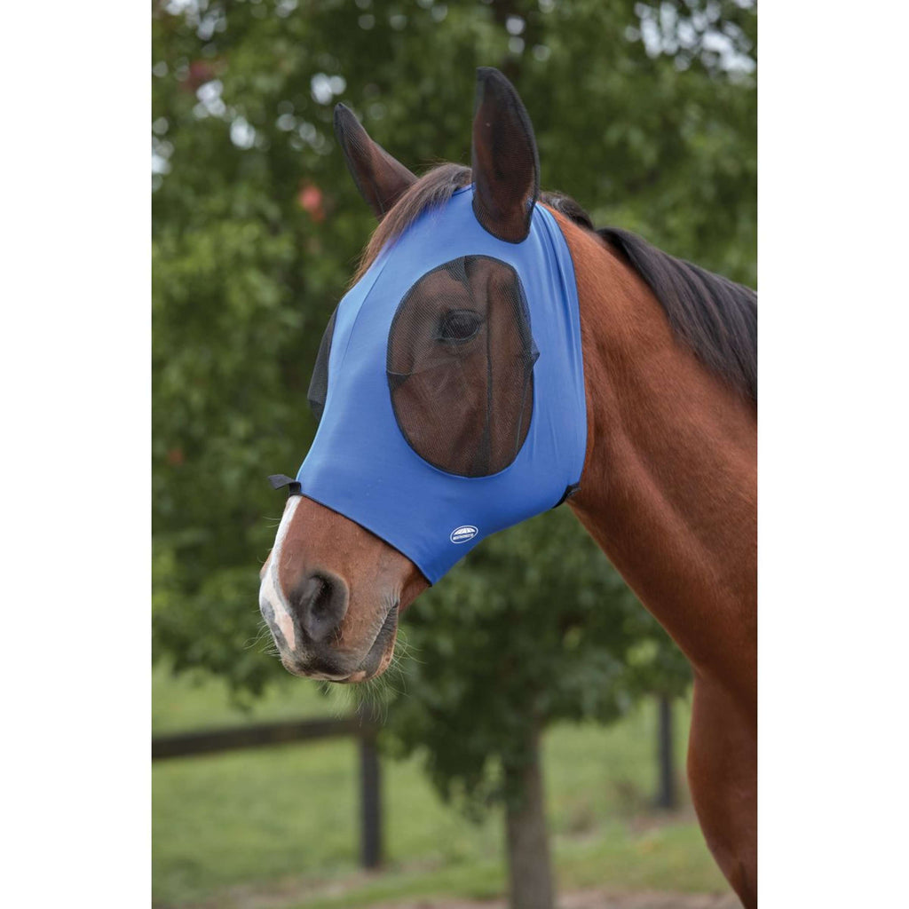 WeatherBeeta Masque Anti-Mouches Deluxe Stretch Bug avec Oreilles Bleu royal/Noir