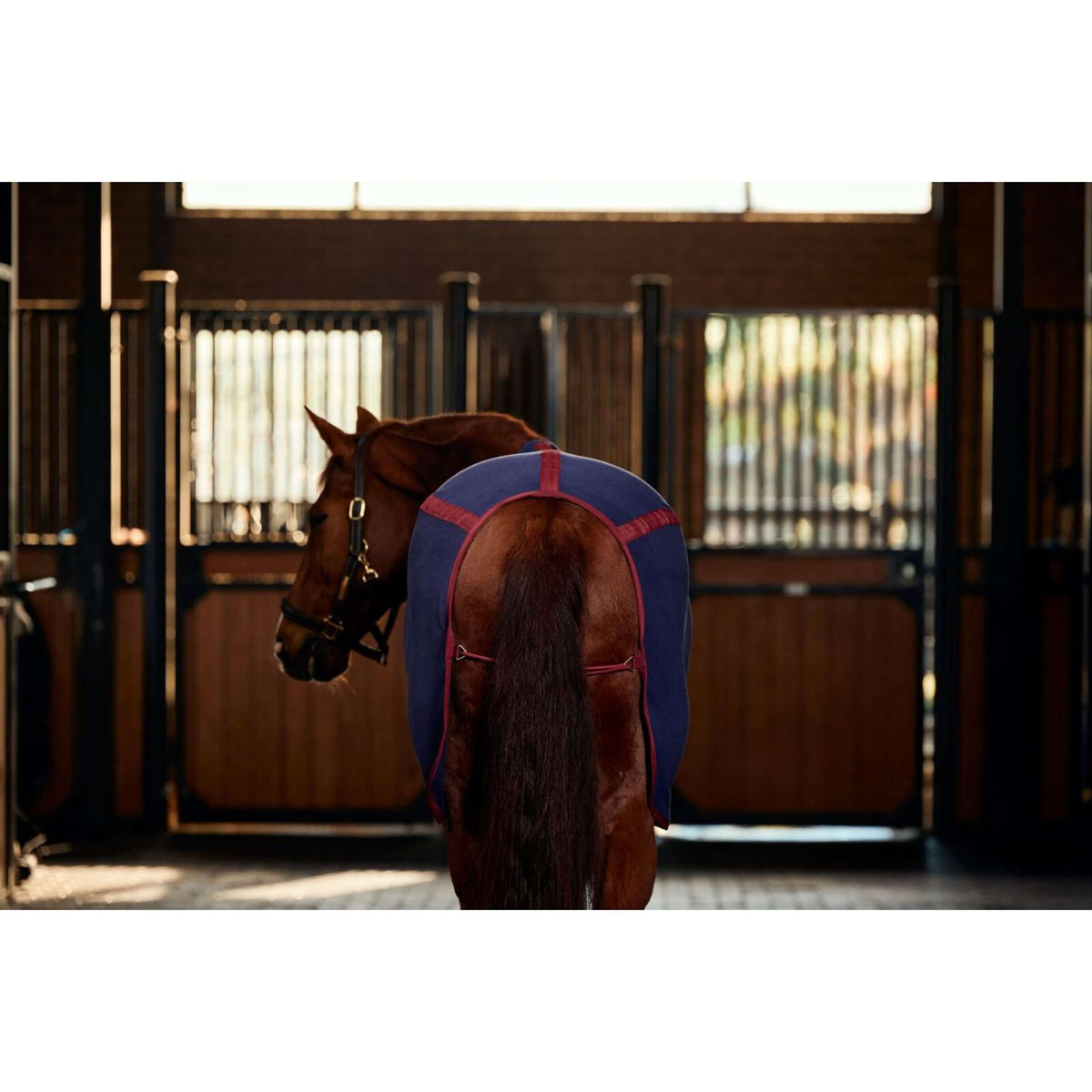 WeatherBeeta Couverture Polaire Anti-Static Cooler Standard Neck Marine/Bordeaux