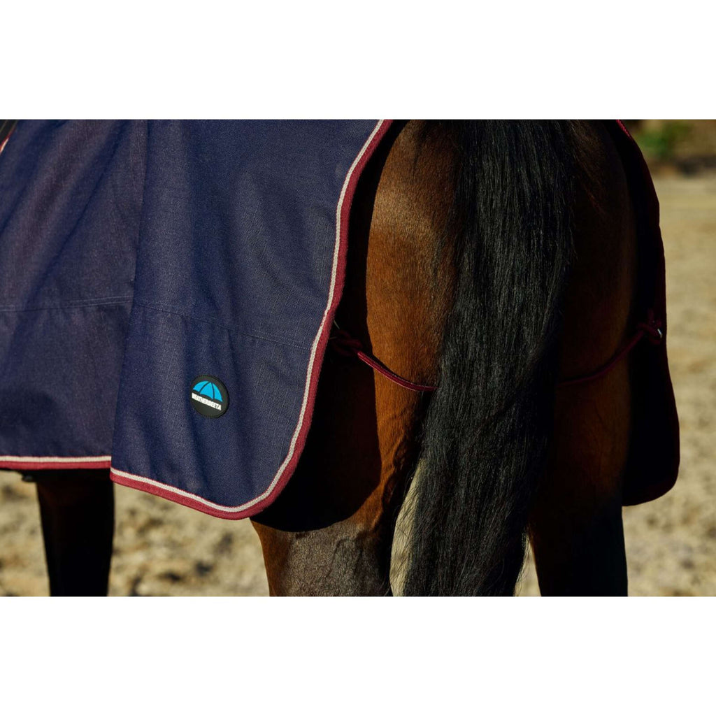 WeatherBeeta Couvre-reins Essential Fleece Lined Quarter Sheet Marine/Bordeaux